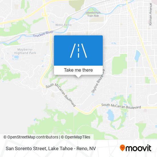 San Sorento Street map