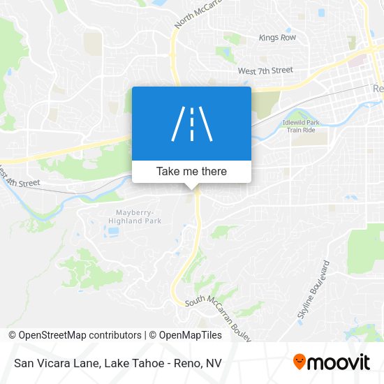 San Vicara Lane map