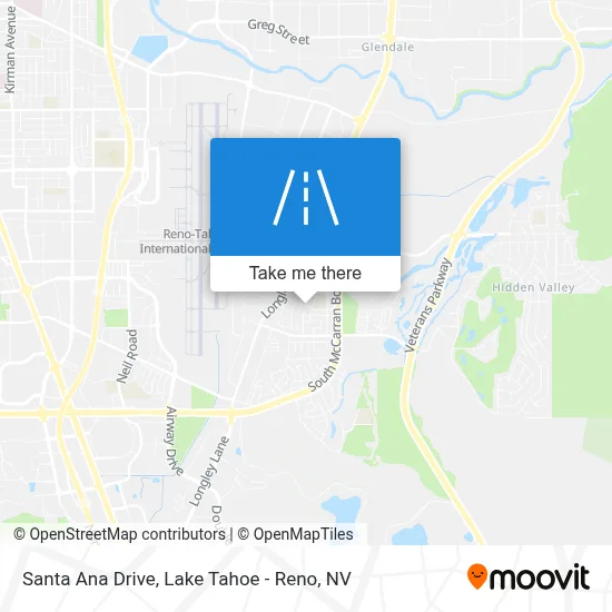 Santa Ana Drive map