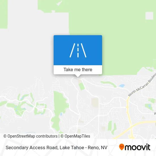 Secondary Access Road map