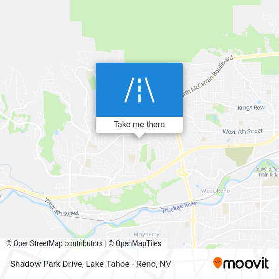 Shadow Park Drive map