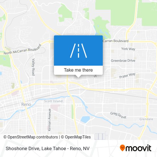 Shoshone Drive map