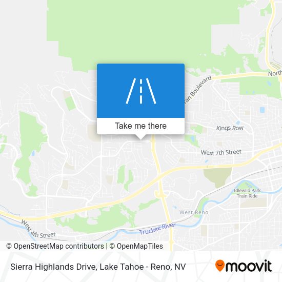Mapa de Sierra Highlands Drive