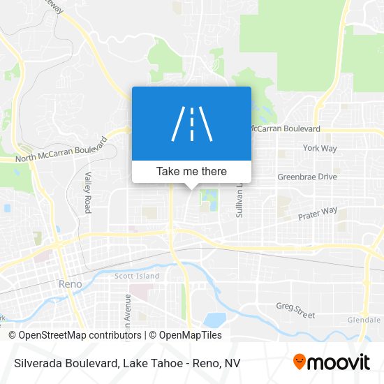 Silverada Boulevard map