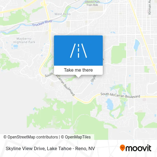 Skyline View Drive map