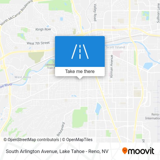 South Arlington Avenue map