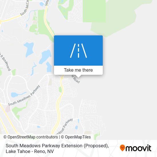 Mapa de South Meadows Parkway Extension (Proposed)