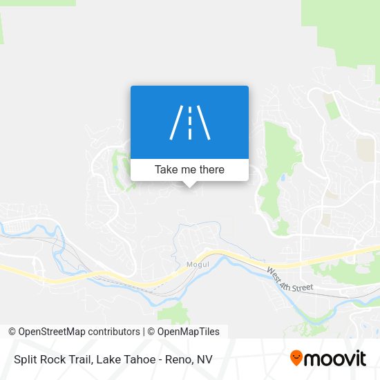 Split Rock Trail map