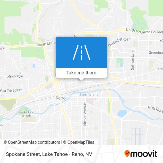 Spokane Street map