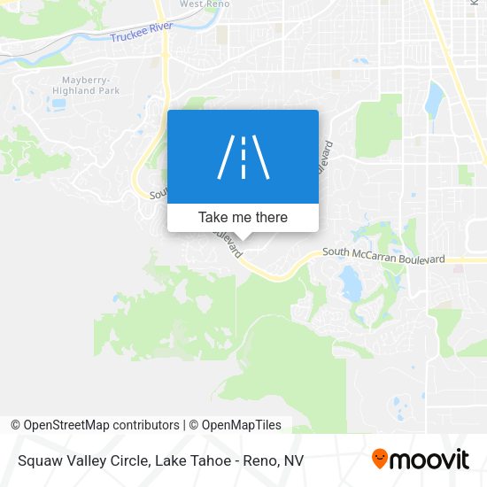 Mapa de Squaw Valley Circle