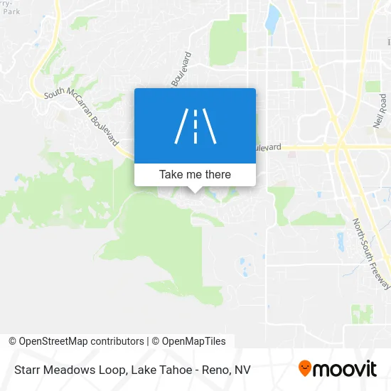 Starr Meadows Loop map
