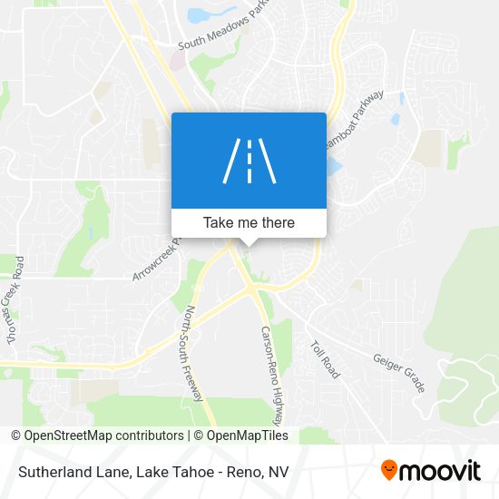 Sutherland Lane map