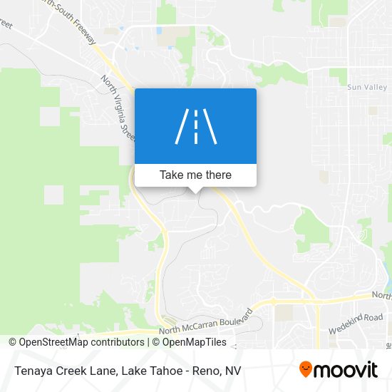 Tenaya Creek Lane map