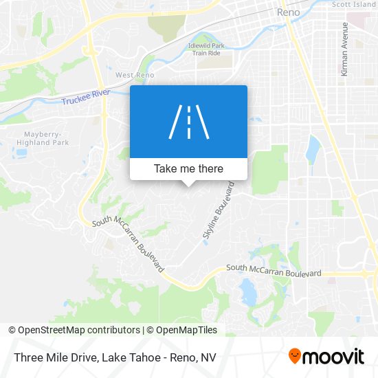 Three Mile Drive map