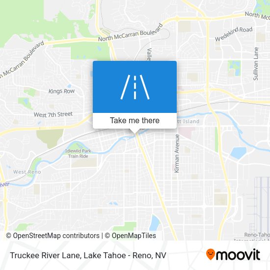 Truckee River Lane map