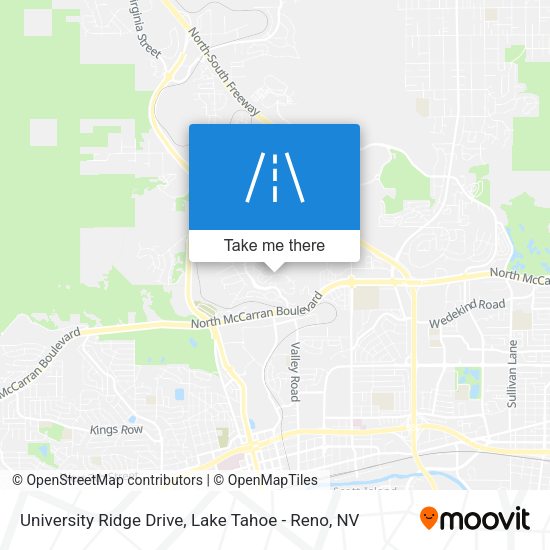 University Ridge Drive map