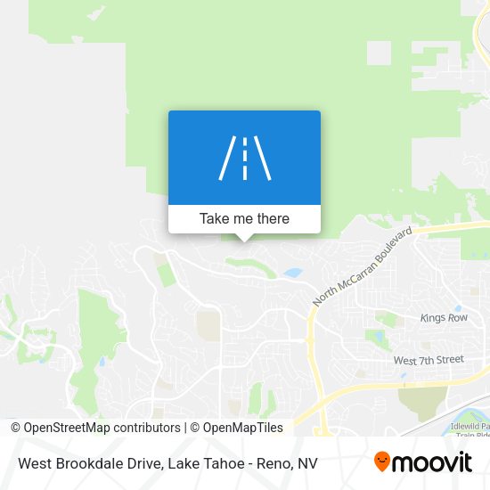 West Brookdale Drive map