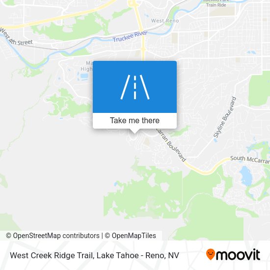 Mapa de West Creek Ridge Trail