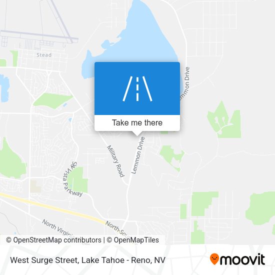 West Surge Street map