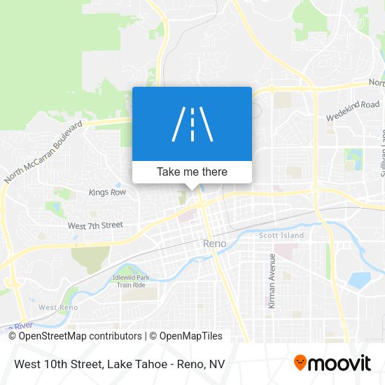 West 10th Street map