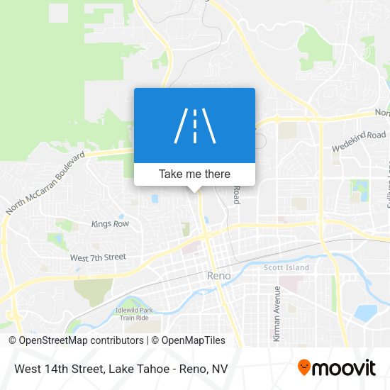 West 14th Street map