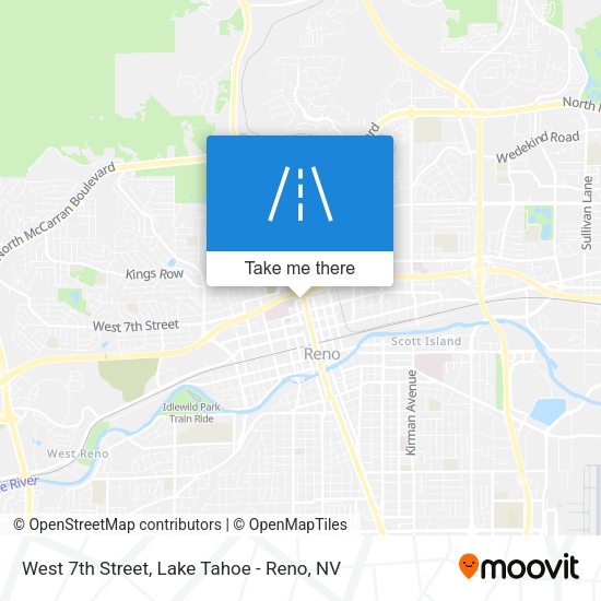 West 7th Street map
