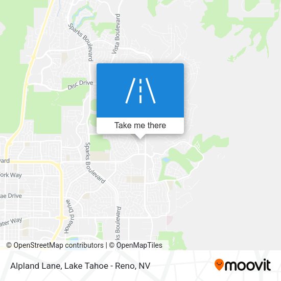 Alpland Lane map