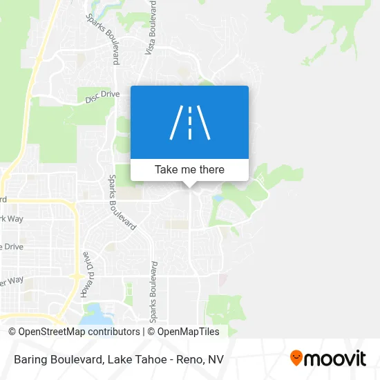 Baring Boulevard map