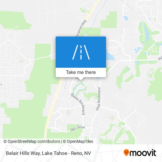 Belair Hills Way map