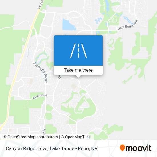 Canyon Ridge Drive map