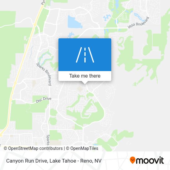 Canyon Run Drive map