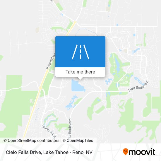 Cielo Falls Drive map