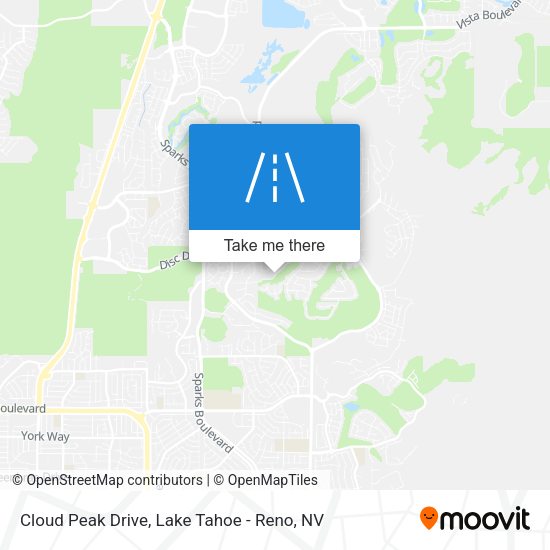 Cloud Peak Drive map
