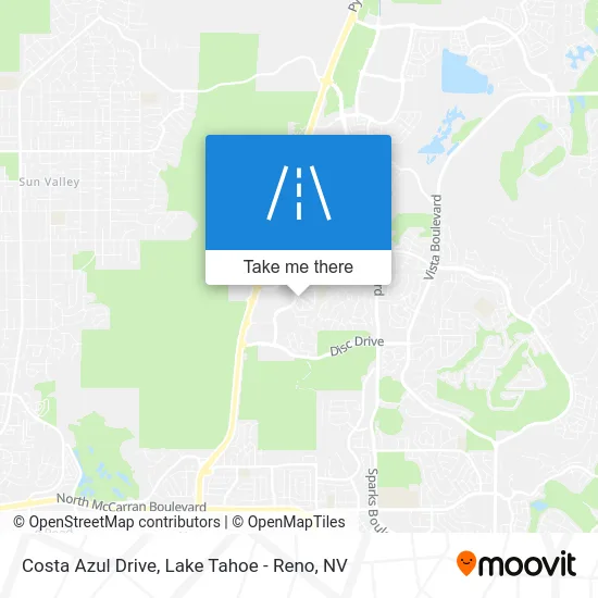 Costa Azul Drive map