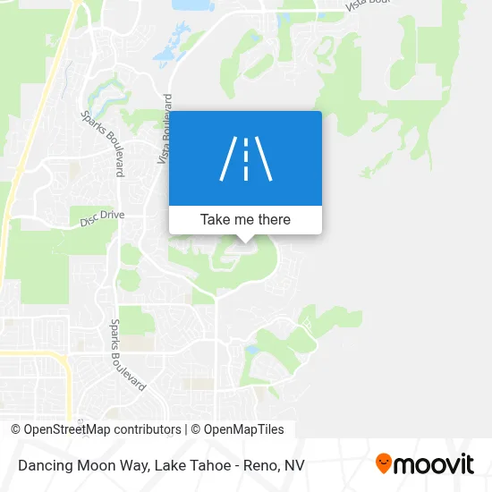 Dancing Moon Way map