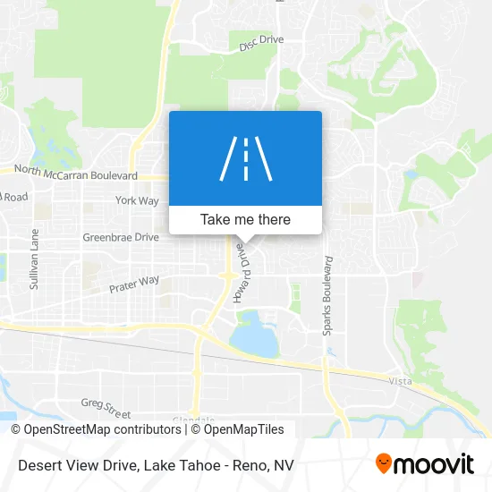 Desert View Drive map
