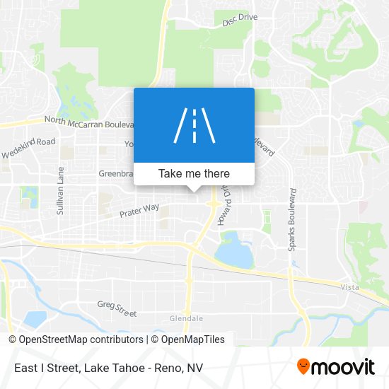 East I Street map