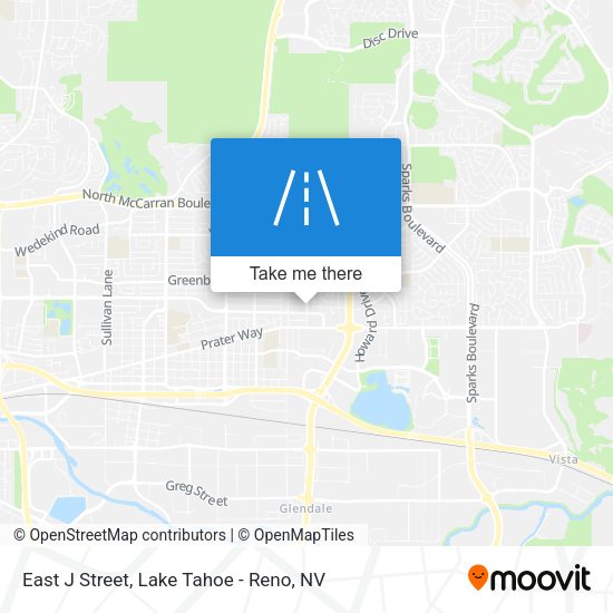Mapa de East J Street
