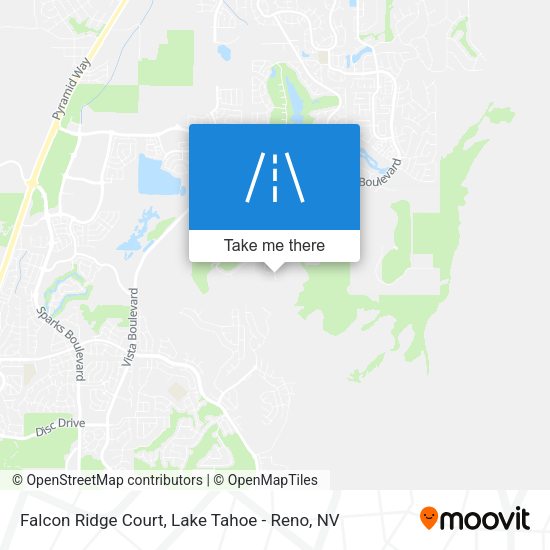 Mapa de Falcon Ridge Court