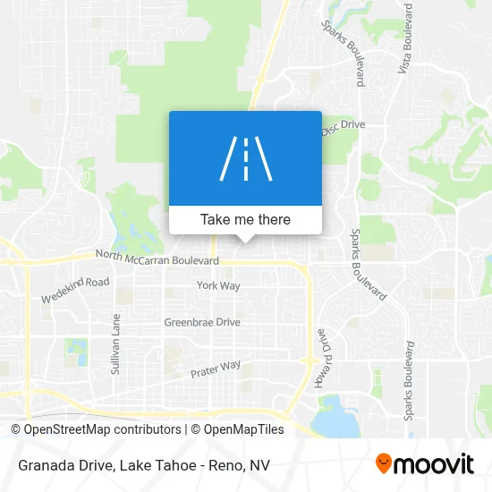 Granada Drive map