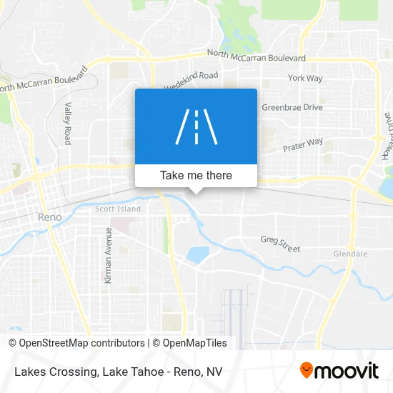 Lakes Crossing map