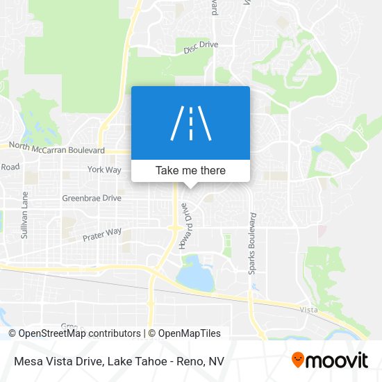 Mesa Vista Drive map