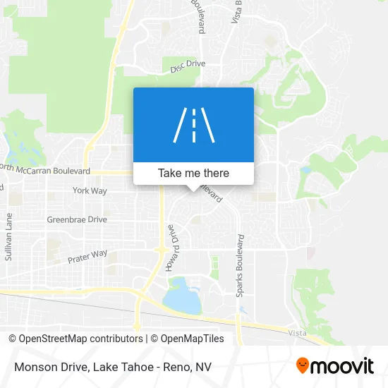Monson Drive map