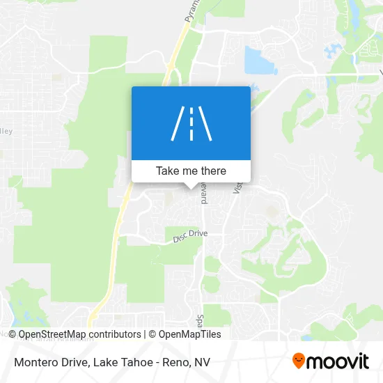 Montero Drive map
