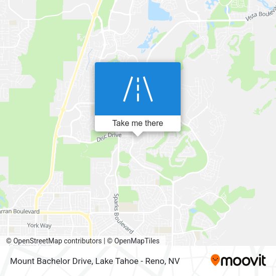 Mount Bachelor Drive map