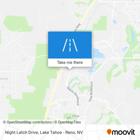 Night Latch Drive map