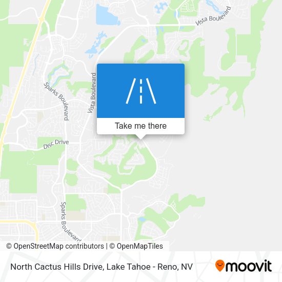 North Cactus Hills Drive map
