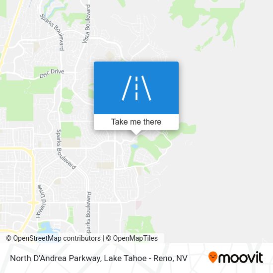 North D'Andrea Parkway map