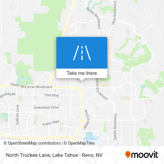 North Truckee Lane map