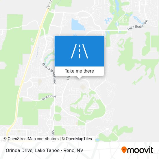 Orinda Drive map